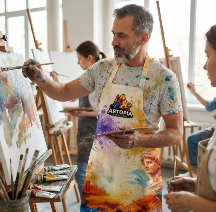 Full-Color Poly Canvas Apron